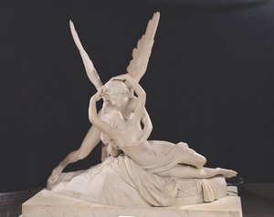 キューピッド1787-93（大理石）のキスによって復活したプシュケ（123192も参照）